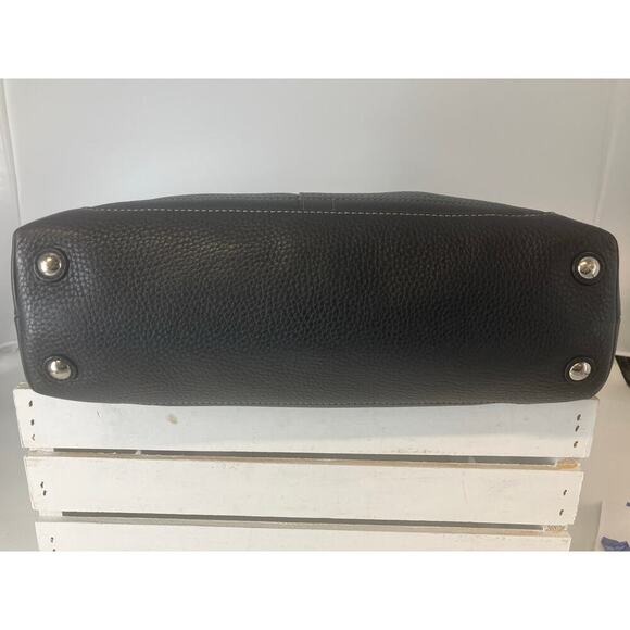 COACH 14425 LARGE BLACK PEBBLED LEATHER HANDBAG - Picture 5 of 14